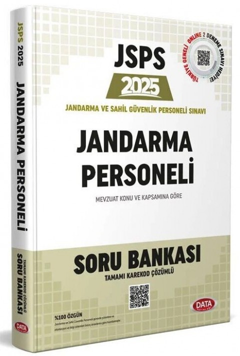 2025 JSPS Jandarma Personeli Soru Bankası Çözümlü Data Yayınları