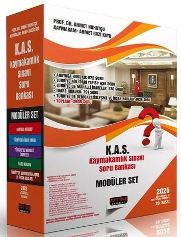 2025 KAS Kaymakamlık Sınavı Soru Bankası Modüler Set 20. Baskı - Ahmet Nohutçu Savaş Yayınları
