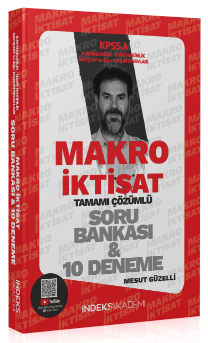 2025 KPSS A Grubu Makro İktisat Soru Bankası ve 10 Deneme Çözümlü - Mesut Güzelli İndeks Akademi Yayıncılık