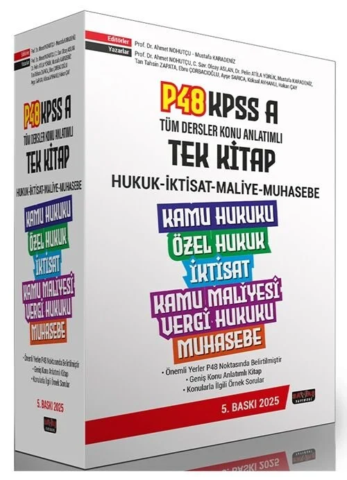 2025 KPSS A Grubu P48 Tüm Dersler Konu Anlatımlı Tek Kitap 5. Baskı Savaş Yayınları