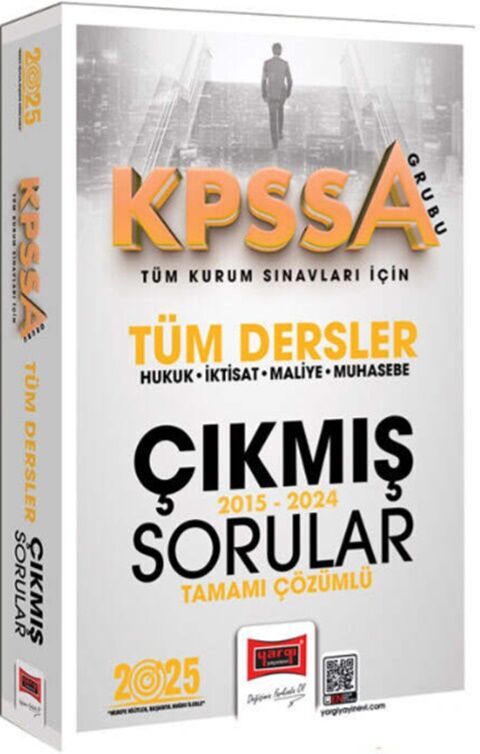 2025 KPSS A Grubu Tüm Kurum Sınavları İçin Tüm Dersler 10 Yıl Çıkmış Sorular Yargı Yayınları