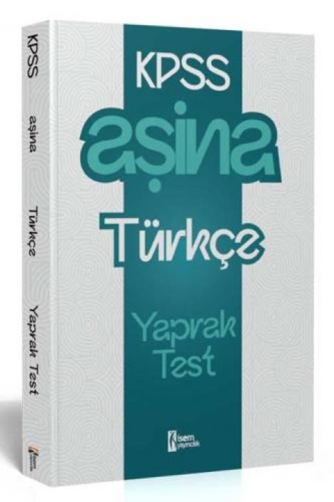 2025 KPSS Aşina Türkçe Çek Kopart Yaprak Test İsem Yayıncılık