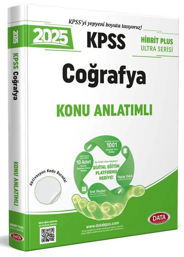 2025 KPSS Coğrafya Hibrit Plus Ultra Serisi Konu Anlatımlı Data Yayınları