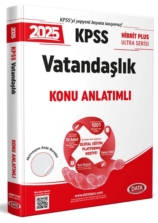 2025 KPSS Vatandaşlık Hibrit Plus Ultra Serisi Konu Anlatımlı Data Yayınları