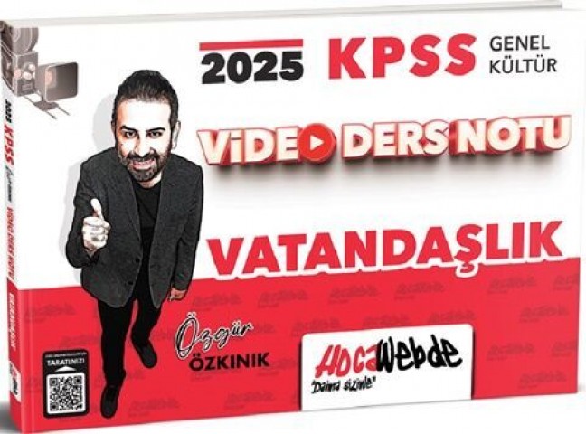2025 KPSS Genel Kültür Vatandaşlık Video Ders Notu Hocawebde Yayınları