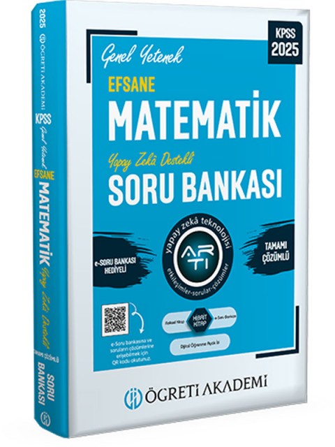 2025 KPSS Genel Yetenek Efsane Matematik Tamamı Çözümlü Soru Bankası Öğreti Akademi Yayıncılık