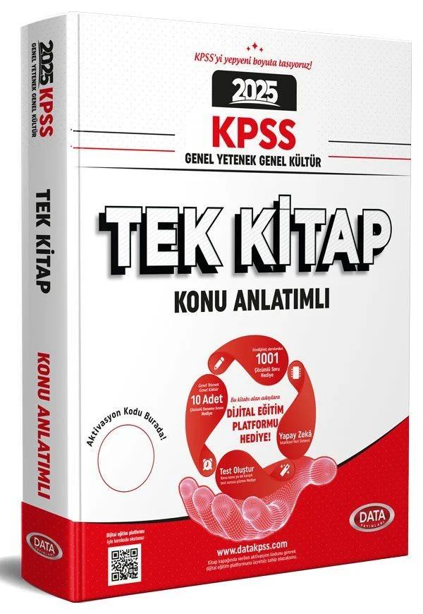 2025 KPSS Genel Yetenek - Genel Kültür Tek Kitap Konu Anlatımlı Data Yayınları