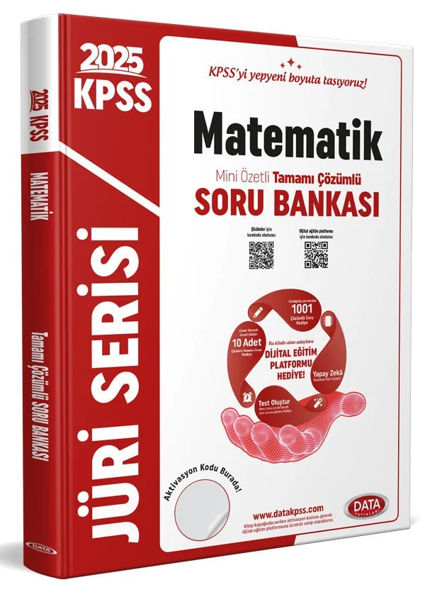 2025 KPSS Jüri Serisi Matematik Mini Özetli Tamamı Çözümlü Soru Bankası Data Yayınları