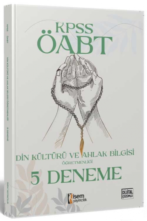 2025 KPSS ÖABT Din Kültürü ve Ahlak Bilgisi Öğretmenliği 5`Li Deneme İsem Yayıncılık