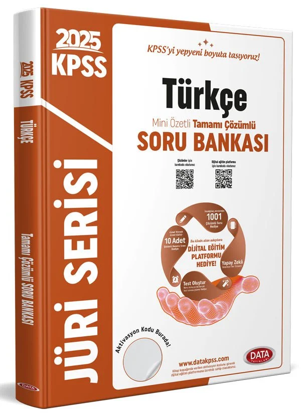 2025 KPSS Türkçe Jüri Serisi Mini Özetli Tamamı Çözümlü Soru Bankası Data Yayınları