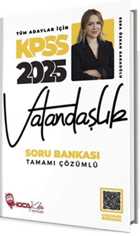 2025 KPSS Vatandaşlık Soru Bankası Çözümlü Hoca Kafası Yayınları