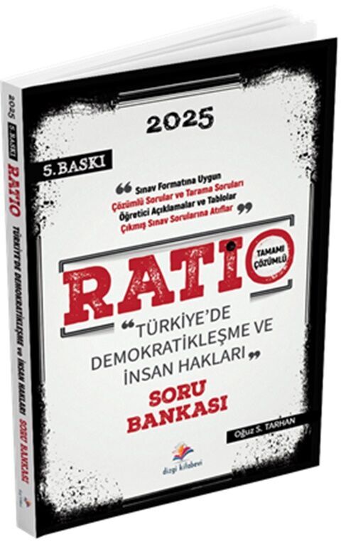 2025 Kaymakamlık Ratio Legis İnsan Hakları ve Demokratikleşme Çözümlü Soru Bankası Dizgi Kitap Yayınları