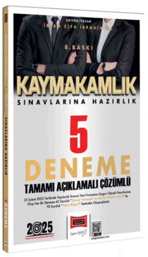 2025 Kaymakamlık Sınavlarına Hazırlık Tamamı Açıklamalı Çözümlü 5 Deneme Sınavı Yargı Yayınları