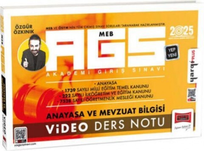 2025 MEB AGS Anayasa ve Mevzuat Bilgisi Video Ders Notu Yargı Yayınları