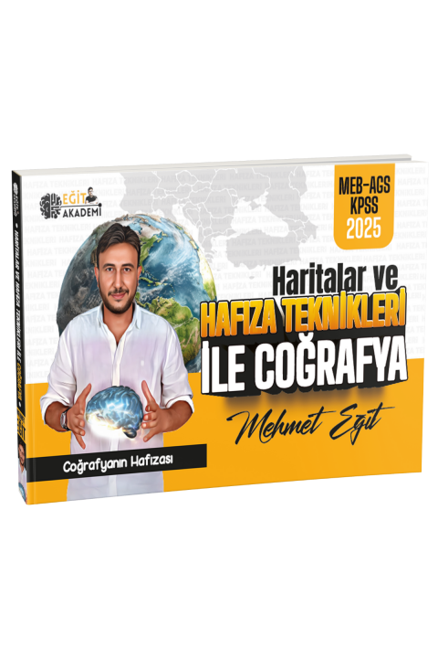 2026 MEB-AGS KPSS Haritalar ve Hafıza Teknikleriyle Coğrafya - Mehmet Eğit Eğit Akademi