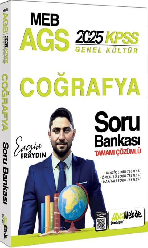 2025 MEB AGS KPSS Türkiye Coğrafyası Tamamı Çözümlü Soru Bankası Hocawebde Yayınları
