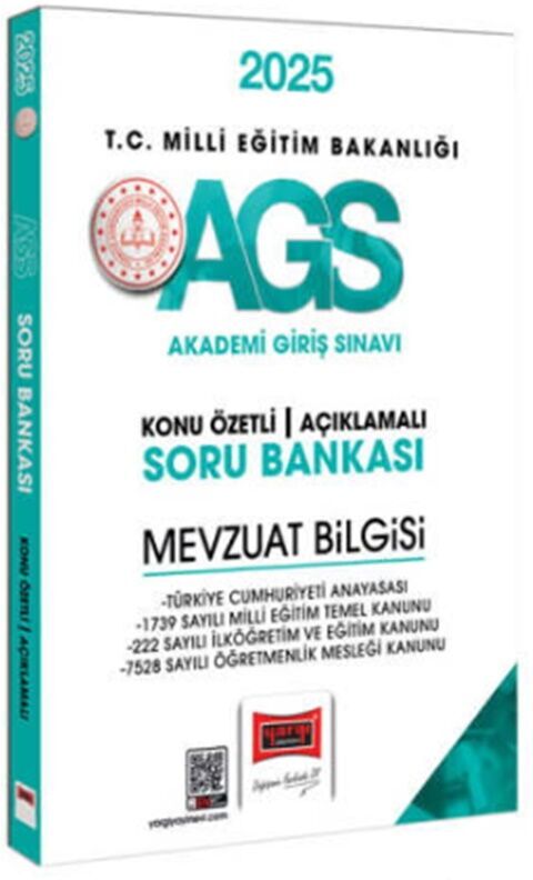 2025 MEB AGS Mevzuat Bilgisi Konu Özetli Açıklamalı Soru Bankası Yargı Yayınları