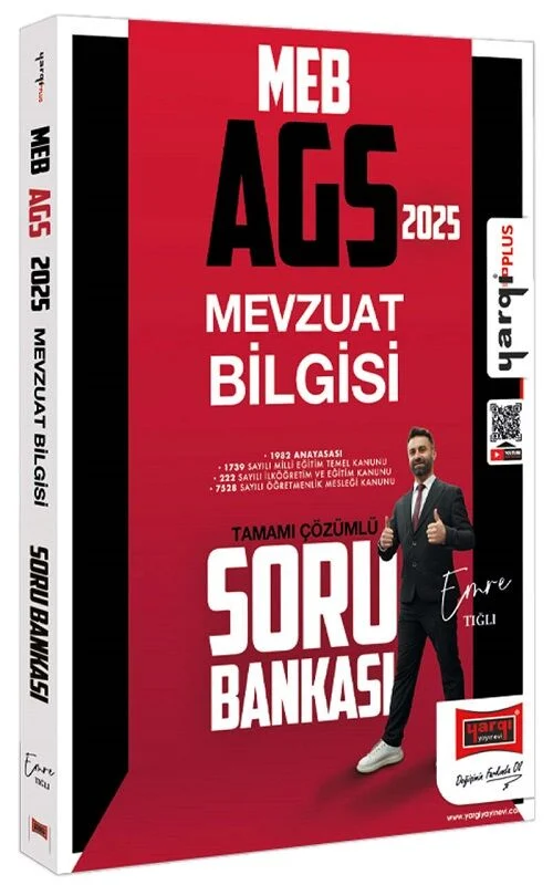 2025 MEB-AGS Mevzuat Bilgisi Soru Bankası Çözümlü - Emre Tığlı Yargı Yayınları