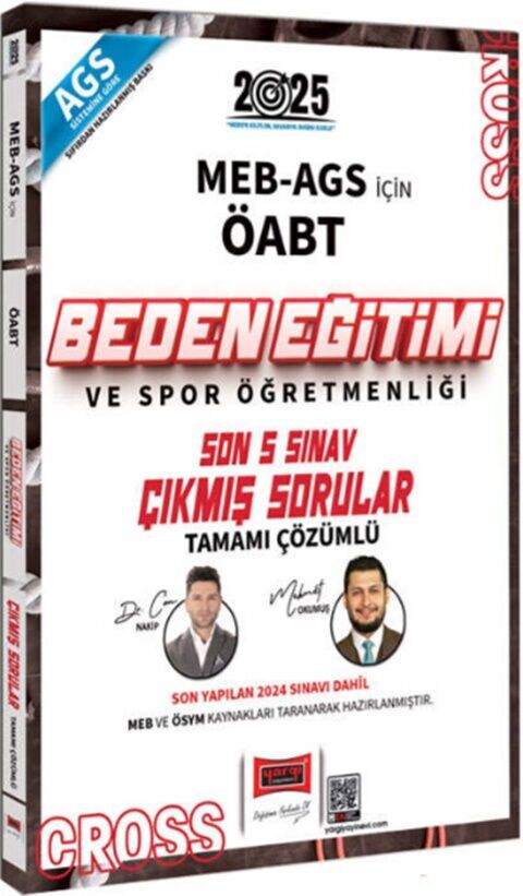 2025 MEB AGS ÖABT Beden Eğitimi ve Spor Öğretmenliği Son 5 Sınav Çıkmış Sorular Yargı Yayınları