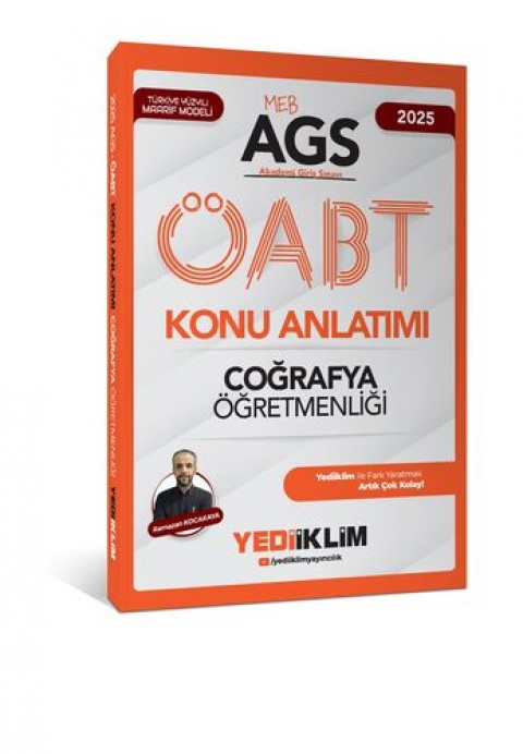 2025 MEB AGS ÖABT Coğrafya Öğretmenliği Konu Anlatımı Yediiklim Yayınları