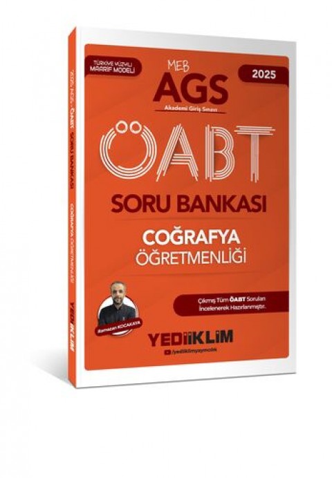 2025 MEB AGS ÖABT Coğrafya Öğretmenliği Soru Bankası Yediiklim Yayınları