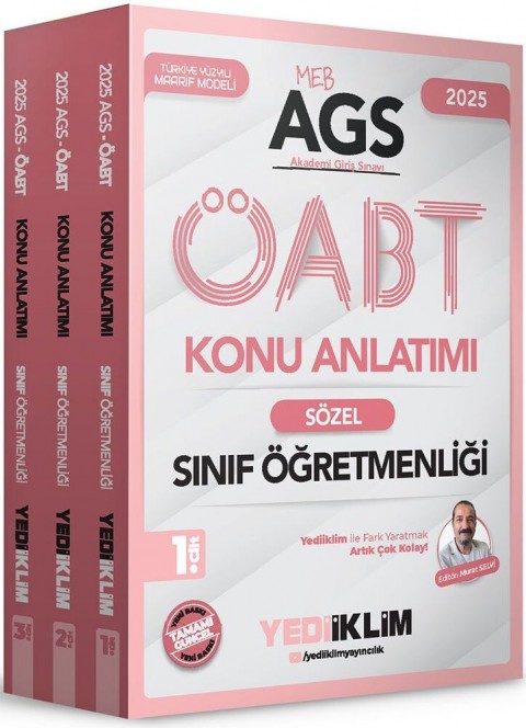 2025 MEB AGS ÖABT Sınıf Öğretmenliği Konu Anlatımı Yediiklim Yayınları