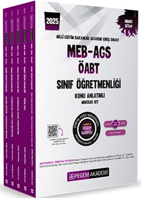 2025 MEB AGS ÖABT Sınıf Öğretmenliği Konu Anlatımlı Set Pegem Akademi Yayıncılık