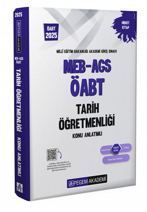 2025 MEB AGS ÖABT Tarih Öğretmenliği Konu Anlatımlı Pegem Akademi Yayıncılık