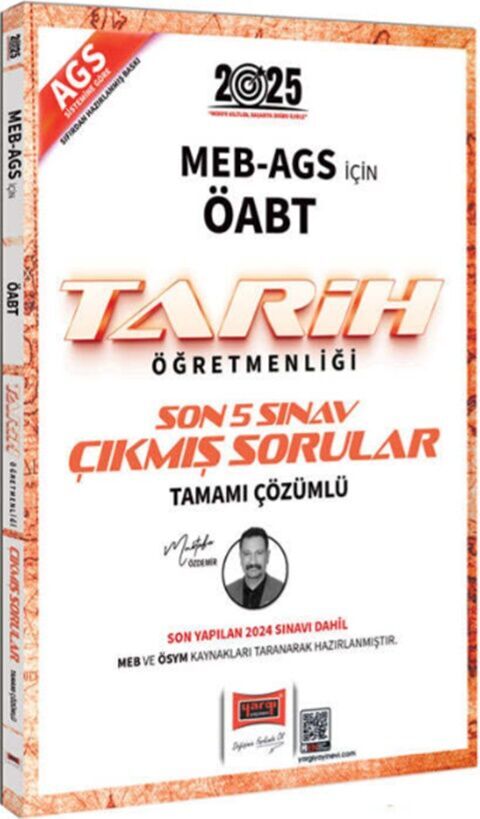 2025 MEB AGS ÖABT Tarih Öğretmenliği Son 5 Sınav Çıkmış Sorular Yargı Yayınları