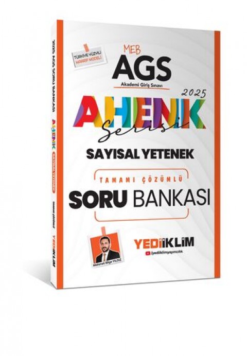 2025 MEB AGS Sayısal Yetenek Ahenk Serisi Tamamı Çözümlü Soru Bankası Yediiklim Yayınları