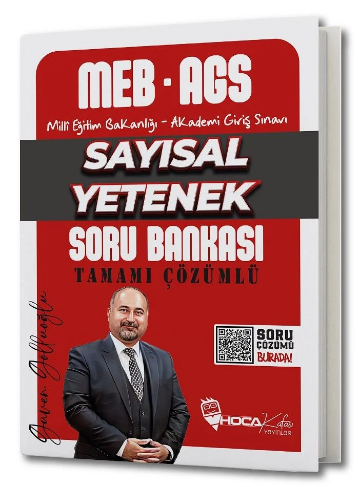 2025 MEB-AGS Sayısal Yetenek Soru Bankası Çözümlü - Güven Göllüoğlu Hoca Kafası Yayınları