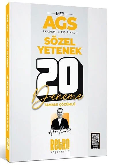 2025 MEB-AGS Sözel Yetenek 20 Deneme Çözümlü - Aker Kartal Retro Yayıncılık