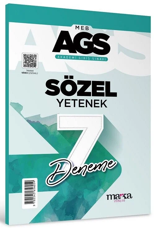 2025 MEB AGS Sözel Yetenek 7 Deneme Tamamı Video Çözümlü Marka Yayınları