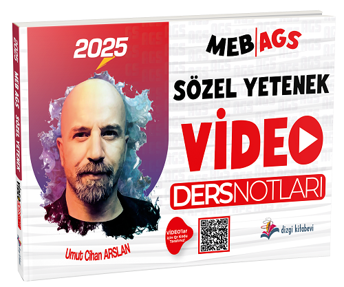 2025 MEB-AGS Sözel Yetenek Video Ders Notları - Umut Cihan Arslan Dizgi Kitap Yayınları
