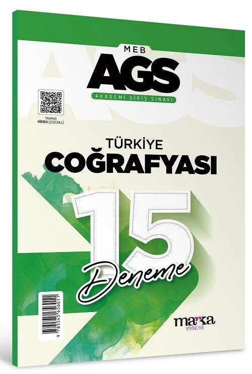 2025 MEB AGS Türkiye Coğrafyası 15 Deneme Tamamı Video Çözümlü Marka Yayınları