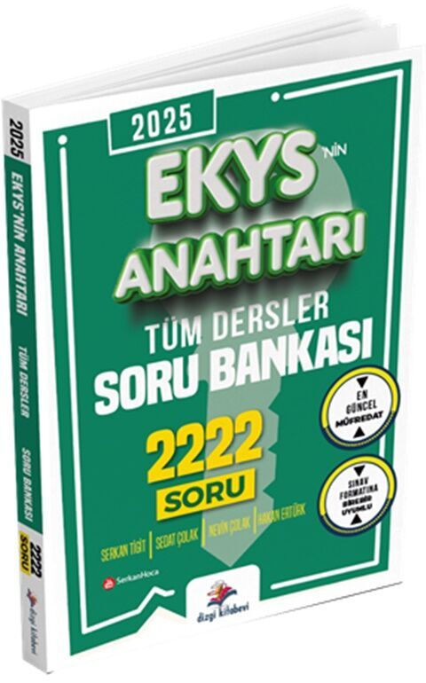 2025 MEB EKYS Müdür ve Müdür Yardımcılığı Ekys nin Anahtarı Tüm Dersler Soru Bankası 2222 Soru Dizgi Kitap Yayınları