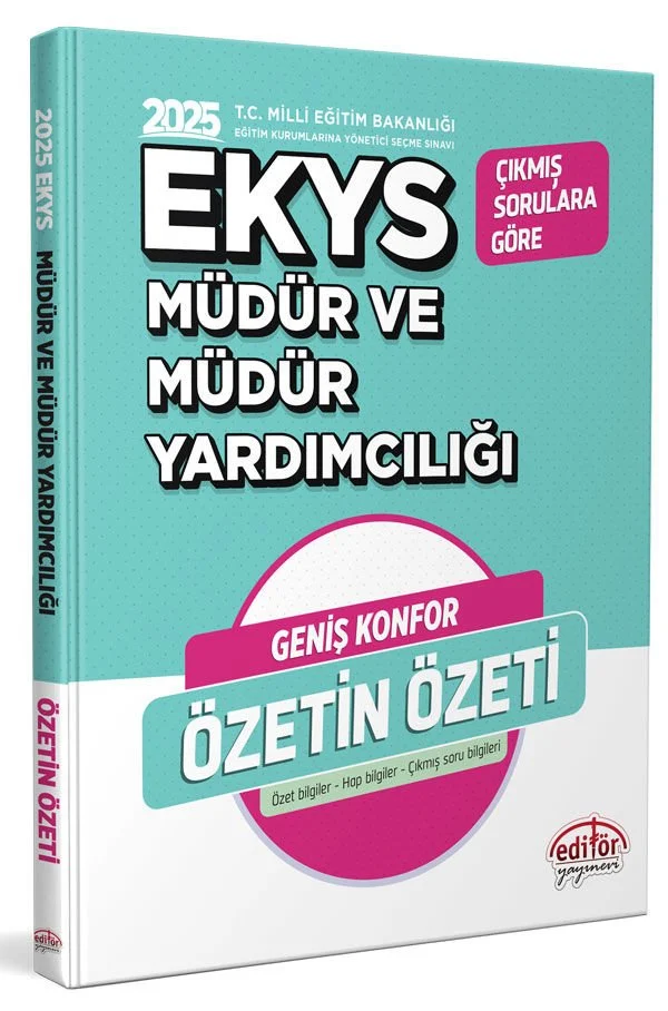 2025 MEB EKYS Müdür ve Müdür Yardımcılığı Özetin Özeti Editör Yayınları