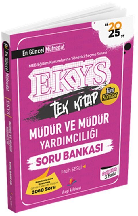 2025 MEB EKYS Müdür ve Müdür Yardımcılığı Soru Bankası Dizgi Kitap Yayınları