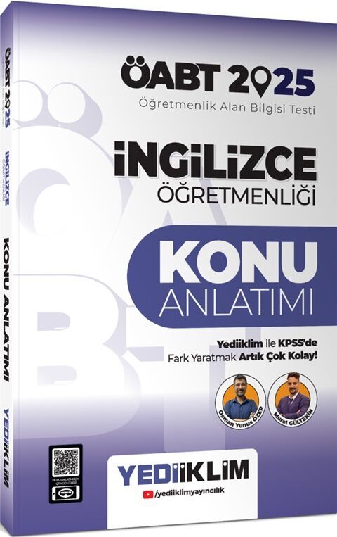 2025 ÖABT İngilizce Öğretmenliği Konu Anlatımı Yediiklim Yayınları