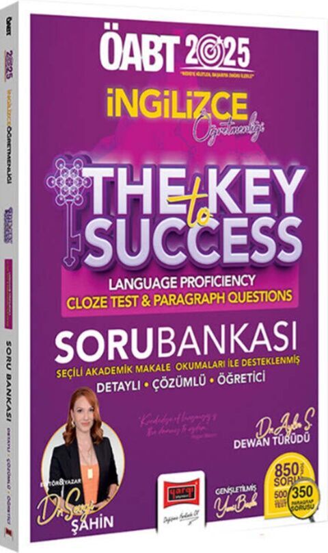 2025 ÖABT İngilizce Öğretmenliği The Key To Cloze Test And Paragraph Questions Soru Bankası Yargı Yayınları