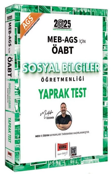 2025 ÖABT MEB-AGS Sosyal Bilgiler Öğretmenliği Yaprak Test - Mustafa Özdemir Yargı Yayınları