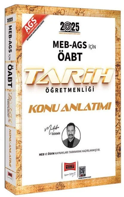 2025 ÖABT MEB-AGS Tarih Öğretmenliği Konu Anlatımı - Mustafa Özdemir Yargı Yayınları