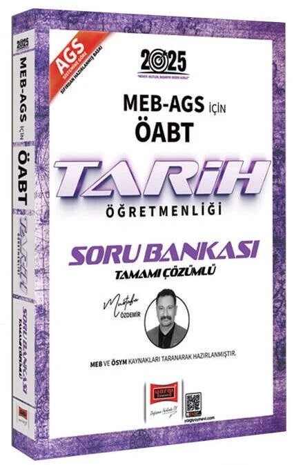 2025 ÖABT MEB-AGS Tarih Öğretmenliği Soru Bankası Çözümlü - Mustafa Özdemir Yargı Yayınları