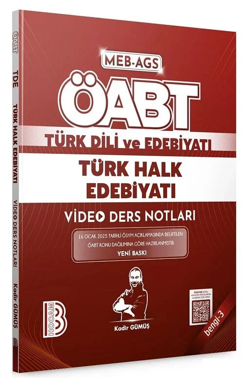 2025 ÖABT MEB-AGS Türk Dili ve Edebiyatı Türk Halk Edebiyatı Video Ders Notları Bengi-3  Benim Hocam Yayınları