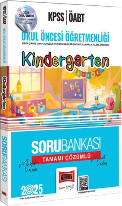 2025 ÖABT Okul Öncesi Öğretmenliği Kindergarten Tamamı Çözümlü Soru Bankası Yargı Yayınları