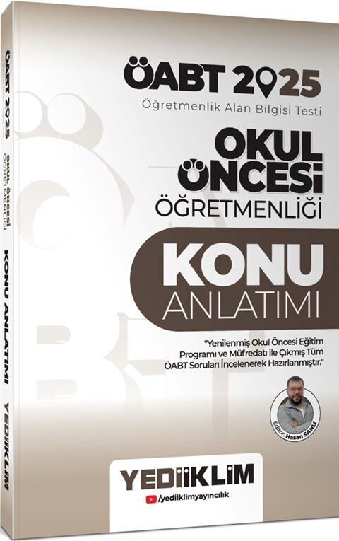 2025 ÖABT Okul Öncesi Öğretmenliği Konu Anlatımı Yediiklim Yayınları