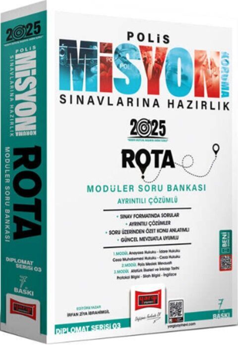 2025 Polis Misyon Sınavlarına Hazırlık Diplomat Serisi Rota Modüler Soru Bankası Yargı Yayınları
