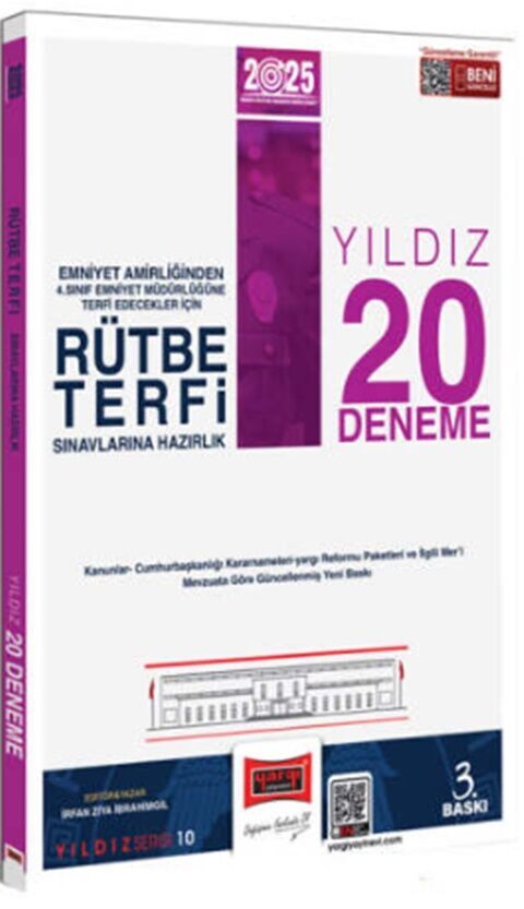 2025 Rütbe Terfi Sınavlarına Hazırlık Yıldız 20 Deneme Yargı Yayınları