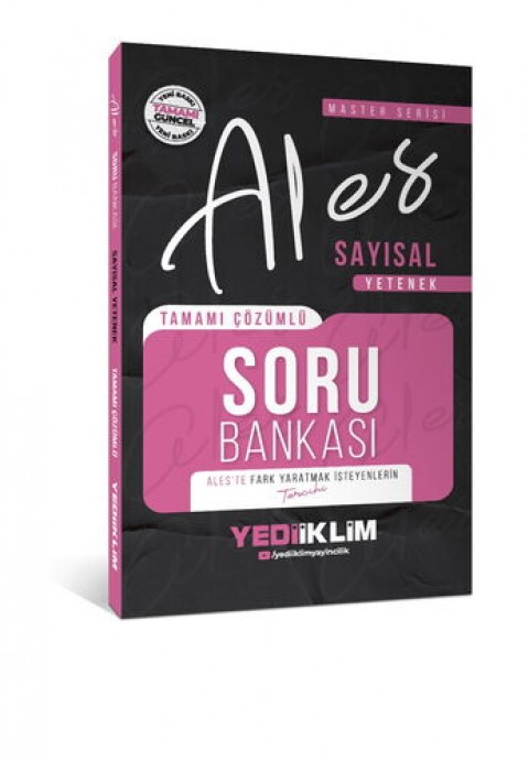 2026 ALES Sayısal Yetenek Tamamı Çözümlü Soru Bankası Yediiklim Yayınları