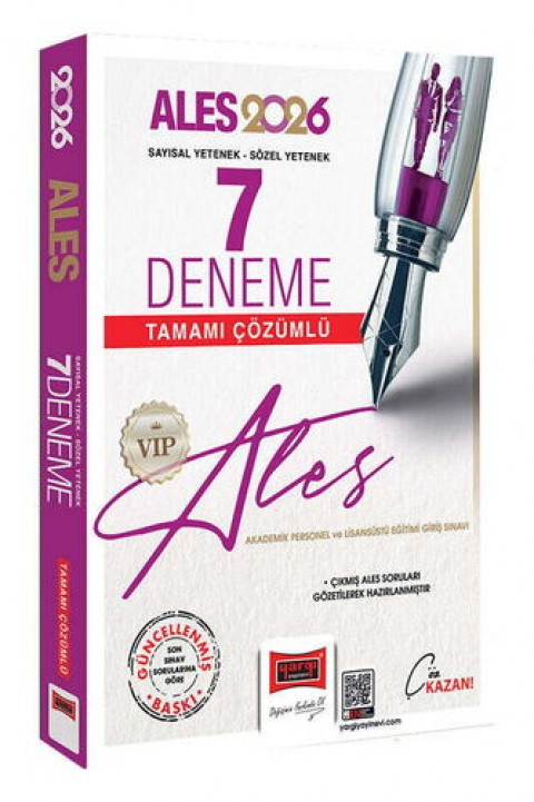 2026 ALES VIP Sayısal-Sözel Yetenek Tamamı Çözümlü 7 Deneme Yargı Yayınları